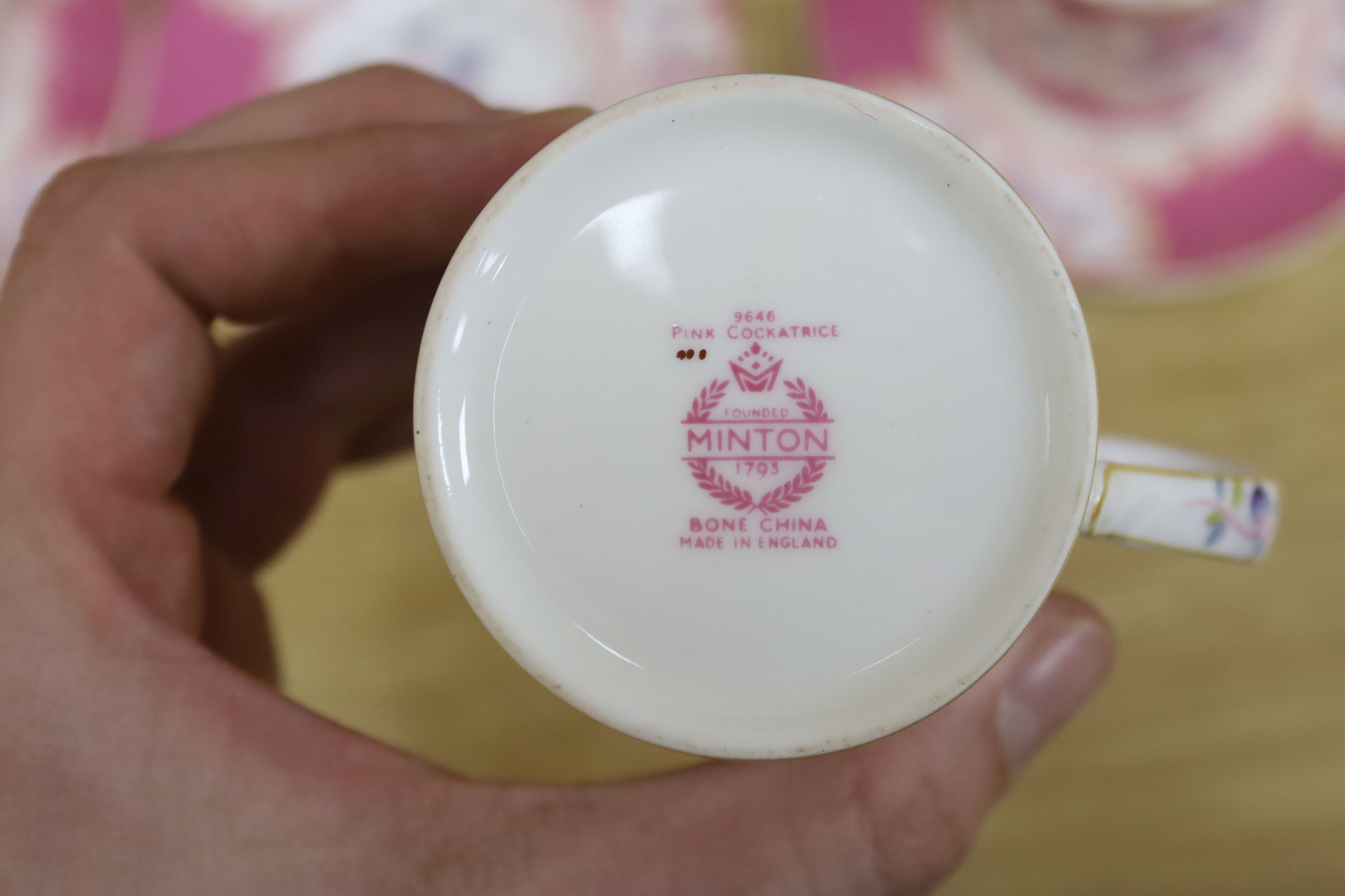 A Minton tea service with cake plate